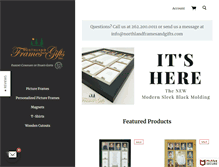 Tablet Screenshot of northlandframesandgifts.com